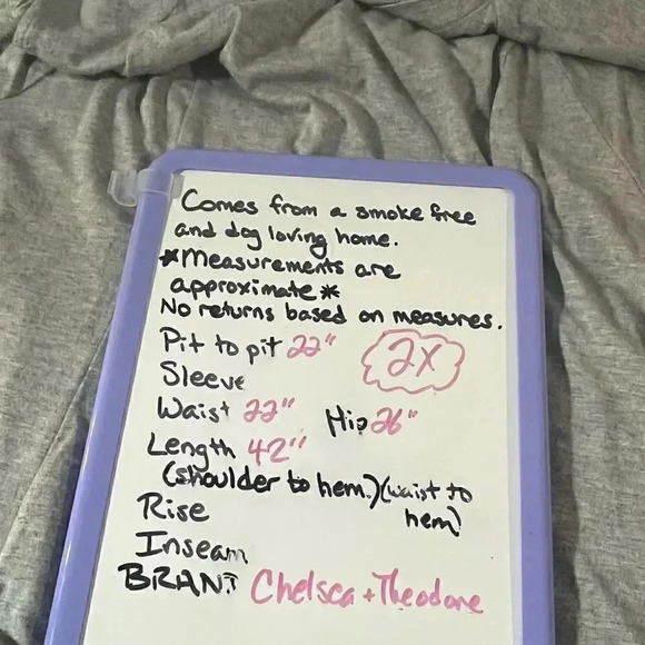 Chelsea & Theodore size 2X figure flattering grey jersey dress NWT - Picture 7 of 8